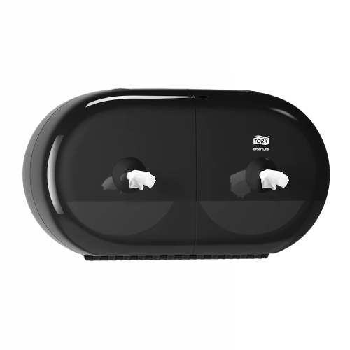 Tork SmartOne® Twin Mini Toilet Roll Dispenser Black